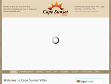 Tablet Screenshot of capesunsetvillas.com